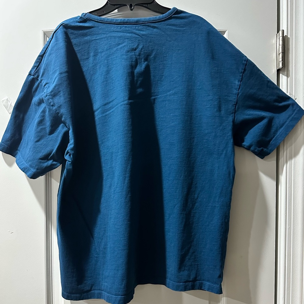 Billie Eilish T-Shirt Blue Green Crew Neck - Hit Me Hard And Soft Album- Medium - Picture 5 of 7